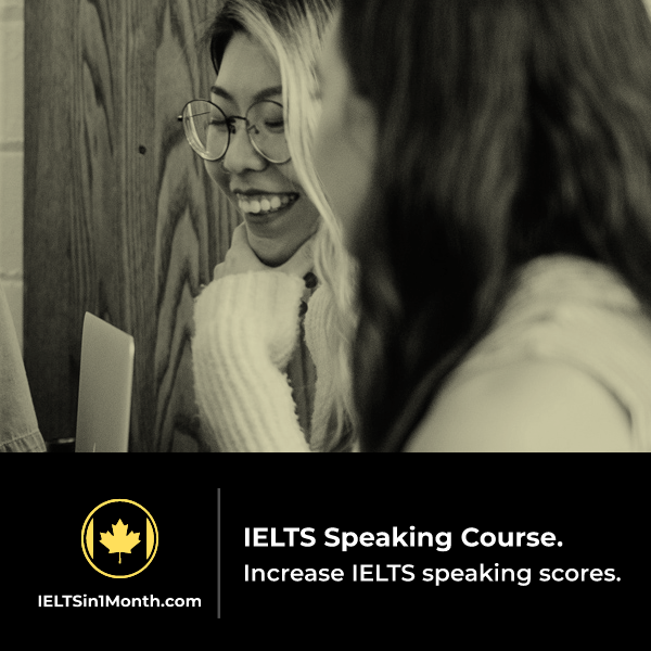 one month IELTS speaking course