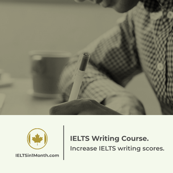 one month IELTS writing course